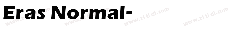 Eras Normal字体转换
